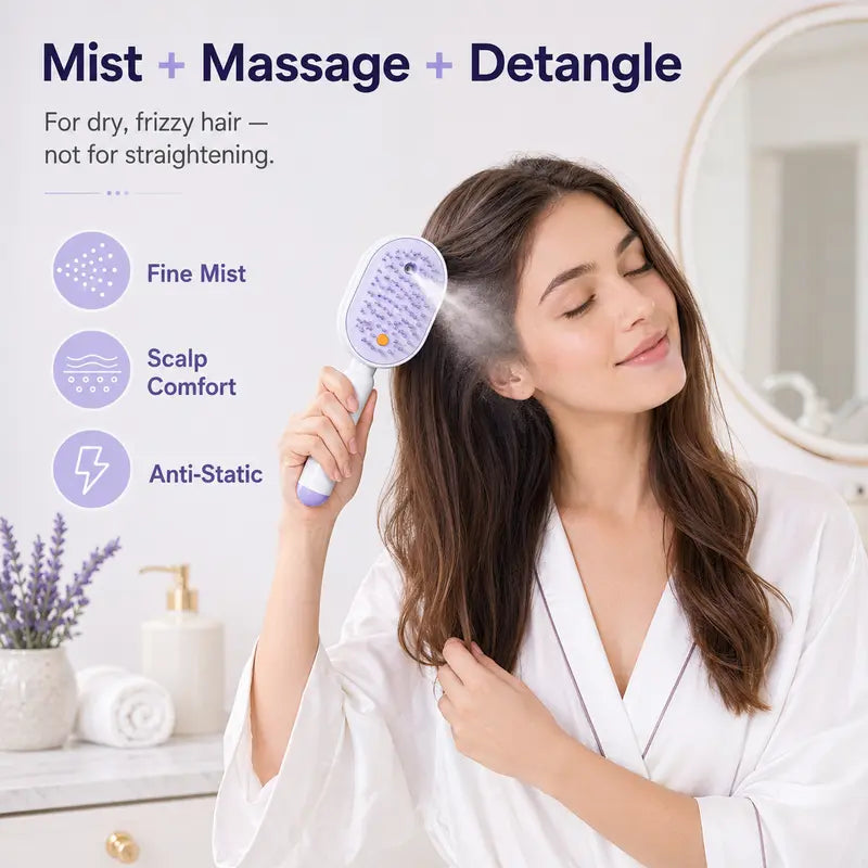 🔥Last Day 50% OFF🔥Electric Spray Air Cushion Massage Comb - Finds