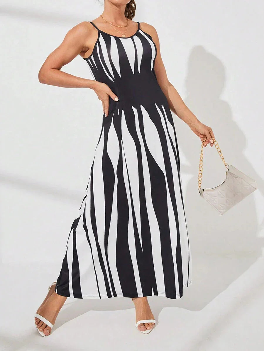 Sfrcord Printed Maxi Cami Dress