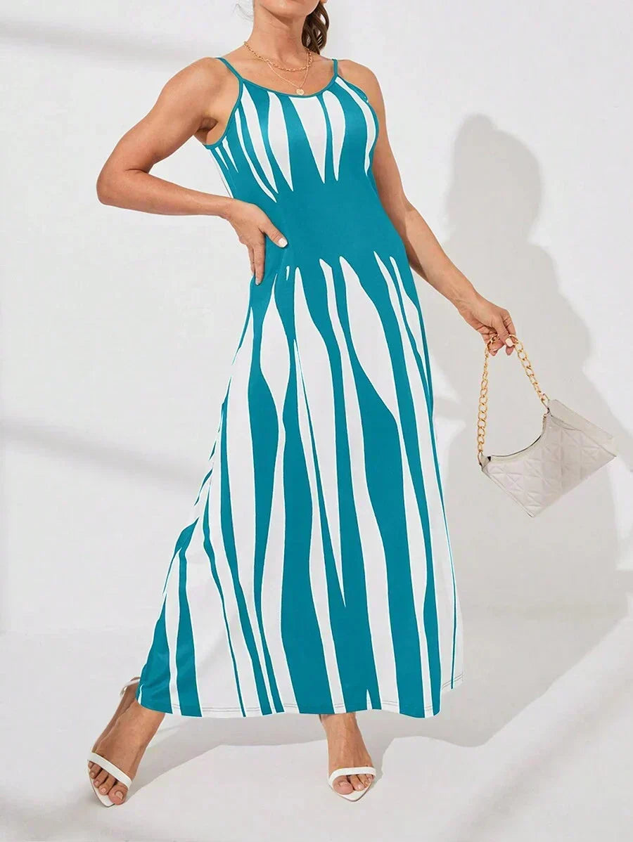 Sfrcord Printed Maxi Cami Dress